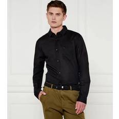 Calvin Klein Herr Skjortor Calvin Klein Linen Cotton Shirt - Black