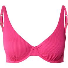 Pink Bikini Tops Hollister Curvy High Apex Ribbed Underwire Bikini Top