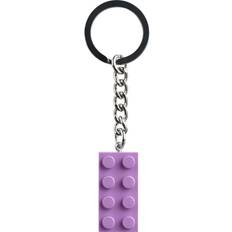 LEGO Nyckelringar LEGO Mediumlavendel 2x4-kloss