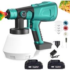 Paint Sprayers on sale Teetok Cordless Paint Sprayer HVLP Handheld Outdoor Garden Fence