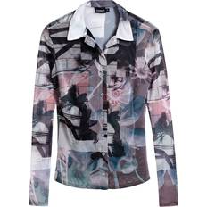 Wool Blouses Desigual Women's Blouse Shelley - Gris