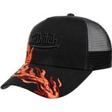 Von Dutch Flame Visor Trucker Cap - Black