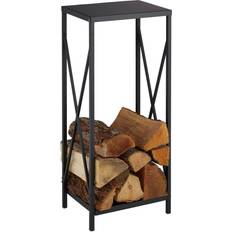 Caminetti Relaxdays Scaffale Portalegna Metallo 80 x 34 x 25 cm