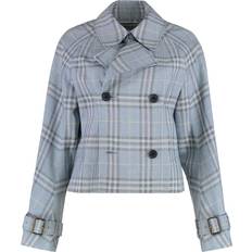 Burberry Dam Kappor & Rockar Burberry Women's Short Trench Coat - Light Blue