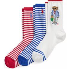 Polo Ralph Lauren Dam Strumpor Polo Ralph Lauren Strumpor Med Ränder - Röda/Vita/Blå
