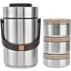 Konnwei 304 Stainless Steel 2.3L Large Capacity Vacuum Insulation Bento Lunch Box Matlåda