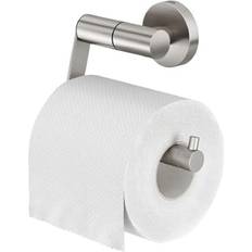 Steel Toilet Paper Holders Tiger Boston Toilet Roll Holder Stainless Steel Brushed 13.7 x 10.8 x 6.3 cm