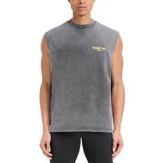 Represent Tank Tops Represent Oversized Logo Tank Top - Pewter/Lemon