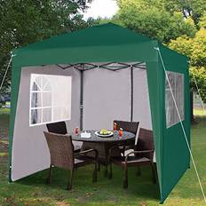 Silver Pavilions & Accessories MCC Green MCC Pop-up Gazebo 2m x 2m With Sides