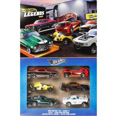 Hot Wheels Bilfordon Hot Wheels Legends Multipack HW Set of 6 Premium Metal Cars in 1:64 Scale with Decorations JBY78