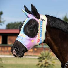 Horse Fly Bonnet In Lycra With Ear Net - Multicolore