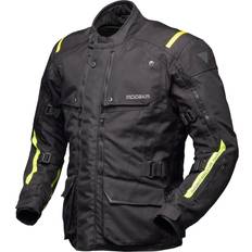 Yellow Motorcycle Jackets Modeka Varus Textile Jacket Waterproof - Black/Neon
