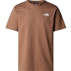 Brown - Men Tops The North Face Mens Redbox T-shirt Latte-Gravel - Brown