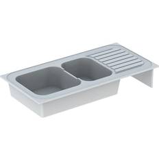 Fregaderos de tamaño completo Fregadero 2 Senos 120 x 60 mm 69000000000