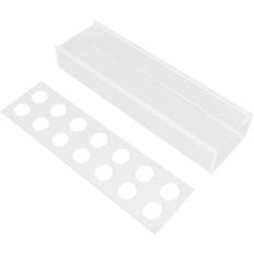 Tooarts Clear Acrylic Rectangular Elegant Centerpiece Flower Vase Vase