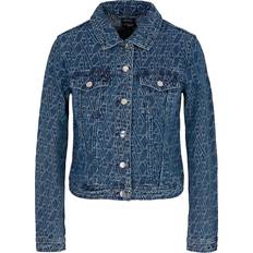 Armani Exchange Dame Jakker Armani Exchange Logo Denim Jacket - Denim