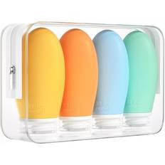 Travel Bottles Morfone 100ml Silicone Travel Bottle for Toiletries 4 Pack