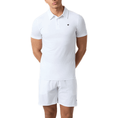 Golf - Herr Pikétröjor Björn Borg Ace Mesh Panel Polo Shirt - Brilliant White