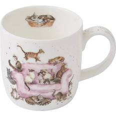 Wrendale Designs Cattitude Fine Bone China 310ml White/Multi Cup & Mug 31cl