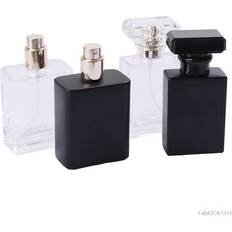 Atomizers HKHBJS 30ML Black 30ML 50ML Thick Glass Refillable Perfume Bottle