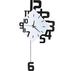 MDF Wall Clocks Tooarts Nordic Style Wrought Iron Mounted Wall Clock