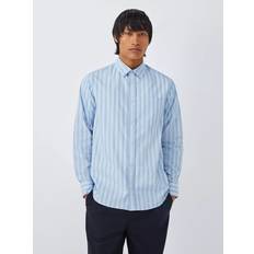 Wood Wood Skjortor Wood Wood Wwnico Herr Långärmade Skjortor - Chambray Blue