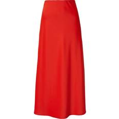 Red - Women Skirts Yas pella Midi Skirt - Cherry Tomato - Red