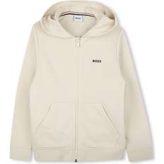 HUGO BOSS Cardigans HUGO BOSS Little Boy's Logo Zip-Up Hoodie - Sand