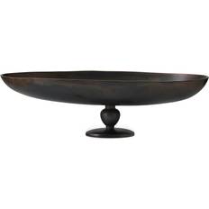 Brown Bowls Audo Copenhagen Pavot Serving Tray On Foot Brown Bowl 48.2cm