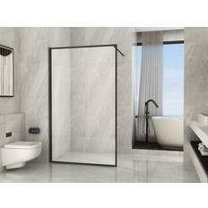 Docce Parete Doccia Walk In H195cm 8mm Framed Profili Neri