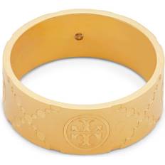 Tory Burch Gold Rings Tory Burch Double T Polished-Finish Ring - Women - Stainless Steel