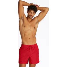 Badebukser på tilbud Tommy Hilfiger Medium Drawstring Mid Length Swim Shorts - Red
