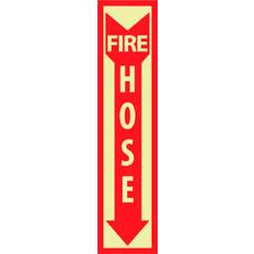 Security NMC NMC Glow Fire Hose Sign 4 W x 18 H