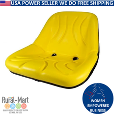 Vehicle Interior Aftermarket Yellow High-Back Tractor Seat for John Deere Universal Replacement