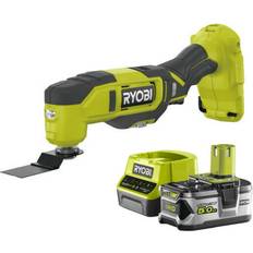 Ryobi Outils électriques Ryobi Multitool 18V One+ RMT18-0 1 Batterie 5.0Ah 1 Chargeur Rapide RC18120-150