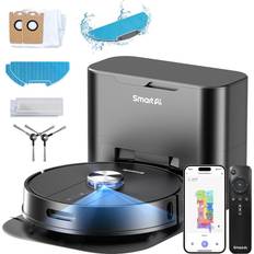 Robotdammsugare SmartAI SmartAI S8 Pro Roboterstaubsauger mit Basisstation 380 ml Wassertank 3 l