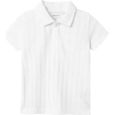 Ekologisk bomull Pikétröjor Barnkläder Name It Nmmfene Ss Polo - Vit