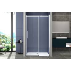 Cabine Doccia Box Doccia 150 cm Porta Scorrevole Senza Telaio H200 cm Cristallo 8mm Milly Profilo Cromato