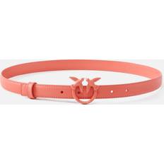 Pinko Love Birds Cuir Color Block - Corail Épicé