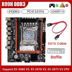 Motherboards Tlily X99H Desktop Motherboard LGA2011-V3 B85 Chip DDR3X4 ECC Server Memory Slot M.2 NVME PCI-E 3.0 X16 SATA3.0