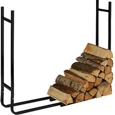 Caminetti Relaxdays Scaffale Portalegna in Metallo 91 x 123 x 19.5 cm