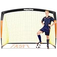 Fodboldmål 7 Happy Jump Football Goal Pop Up 7' x 5' Black Orange