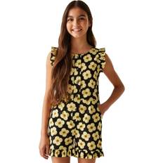 Black Playsuits Children's Clothing Regatta Girls Orla Kiely Playsuit - Flower Black
