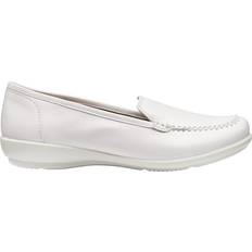 Nubuck Moccasins Hotter Jazz Extra Wide Fit Nubuck Classic Moccasins - White Sand