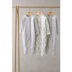 Mamas & Papas Trellis Print Sleepsuites Set of 3 Purple