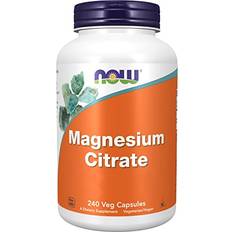 NOW Magnesium Citrate 400mg 240 Vegan Capsules