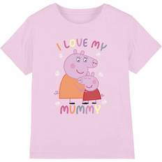 Peppa Pig Childrens I Love My Mummy T-Shirt - Light Pink