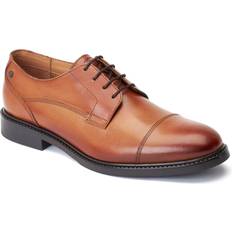 Base London Snörning Lågskor Base London Magnus Toe Cap Derby Shoes - Burnt Tan