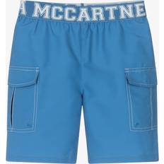 Blue Swim Shorts Stella McCartney Kids Logo Swim Shorts - Blue