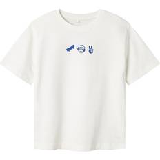 158/164 T-shirts Name It T-shirt Bekaj - Cloud Dancer